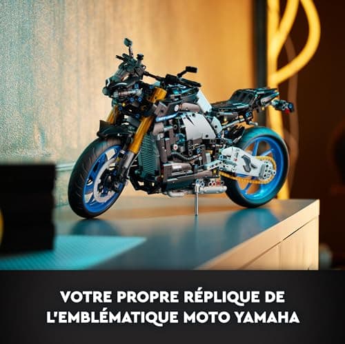 LEGO Technic Yamaha MT-10 SP - Maquette à Construire de Moto pour Adultes - Modélisme Authentique avec Moteur 4 Cylindres et Direction Fonctionnelle - Idée Cadeau Hommes et Femmes 42159 - Image 4