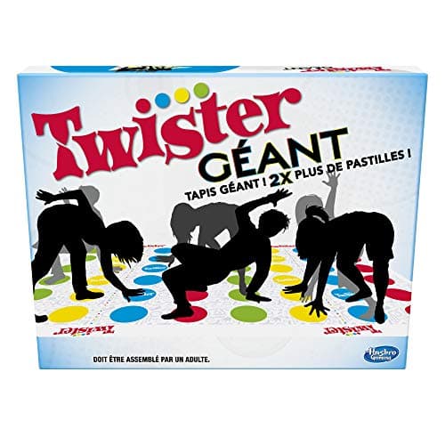 Hasbro Gaming Giant Twister – Funny Skill Board Game – French Version Exclusive on Amazon - Image 2