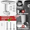 GVODE Acier Inoxydable Hachoir à Viande pour KitchenAid Robot Pâtissier, y Compris le Remplisseur de Saucisses, Parfait Accessoire de Hachage de Viande pour Les Batteurs pour KitchenAid - Image 3