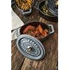 STAUB Enamelled Cast Iron Mini Casserole Dish with Lid, Suitable for All Heat Sources Including Induction, Oval, 11 cm, 0.25 L, 1 kg, Graphite Grey - Image 6