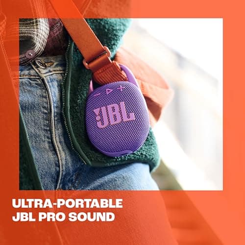JBL Clip 5, Ultra-Portable Bluetooth Speaker, Built-in Carabiner, JBL Pro Sound, Punchy Bass, 12 Hours Playtime Boost Function, IP67 Water and Dust-Proof, Blue - Image 3