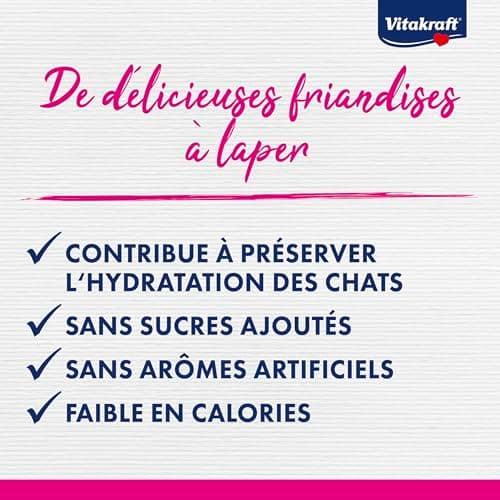 VITAKRAFT - Liquid Snack for Cats, Cat Treats in Mega Pack, Creamy Texture, Beef, Chicken, Salmon, 1 Economy Pack (48X 15G) - Image 4
