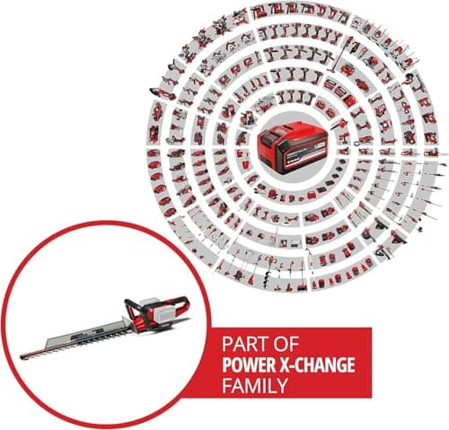 Einhell GE-CH 36/65 Li-Solo Power X-Change Cordless Hedge Trimmer (18V, Lithium-ION, Laser Cut and Diamond Sharp Steel Blades) Delivered without Battery or Charger - Image 3