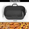 Moule Silicone Air Fryer 2 Paquet pour Ninja Foodi Max Dual Zone AF300EU AF400EU AF200EU, Cookwise, Panana, Kenwood pour Modèles 7.6L, 8.5L et 9.5L, Réutilisable Plat Airfryer Accessoire - Image 3