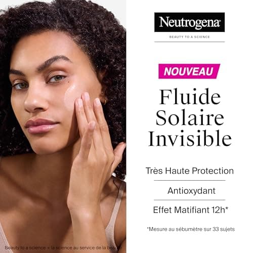 Neutrogena – Invisible Ultra Sheer Oil Control Sun Fluid SPF 50+ UVB + UVA (50ml) – Antioxidant Sunscreen Face with Niacinamide – Touch Dry, Fast Absorption and Mattifying Effect 12 Hours - Image 3