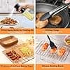 Air Fryer Silicone Mould for Ninja Foodi MAX Dual Zone Air Fryer AF400EU, AF300EU 7.6-9.5L, Air Fryer Accessories with Rack Racks, Cake Mould, Bread Pan - Image 8