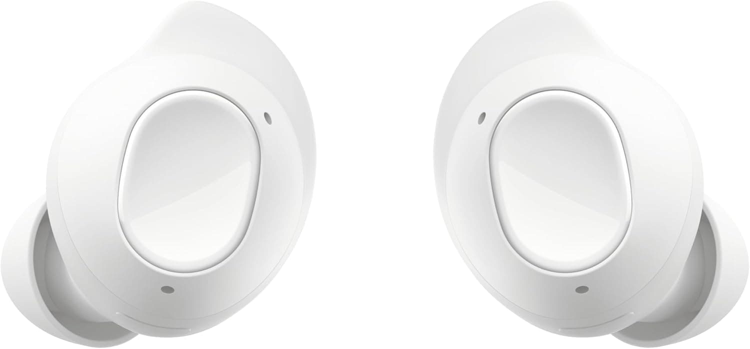 Samsung Samsung Galaxy Buds FE Wireless Bluetooth Headphones with Back Case Bean, ANC, 3 Microphones, Touch Control, Deep Bass, Charging Cable, White