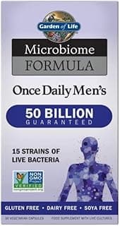 Garden of Life Formulated Once Daily Men's Probiotics Probiotics, 30 Veggie Capsules
