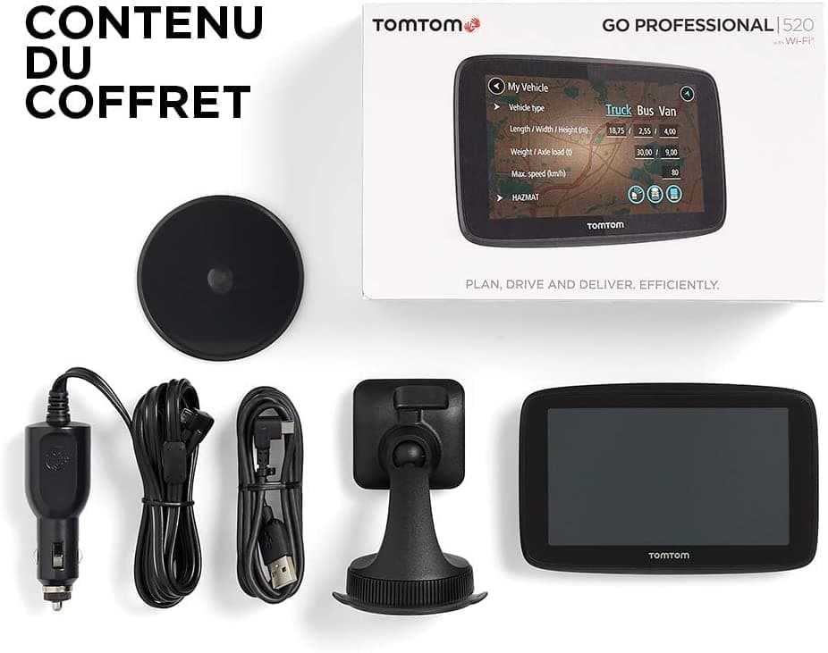 TomTom GO Professional 520 - 5 inch GPS Heavy Weights Mapping Europe 49, Traffic via Smartphone - Image 7