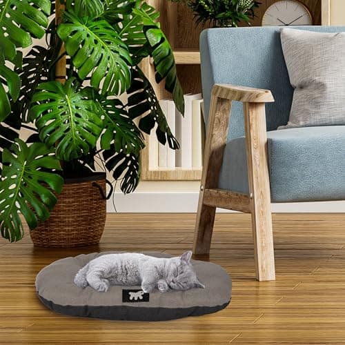Ferplast Panier Chien Relax, Coussin pour Chiens de petite Taille, Panier Chats, Tapis pour chenils et voitures, Lavable, en coton avec rembourrage doux, 43 x 30 cm. marron - Image 3