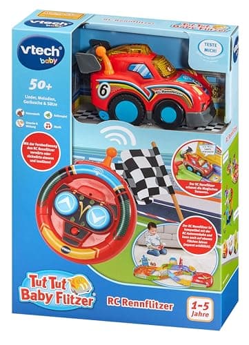 VTech Baby Toot Toot RC Racing Drivers - Remote Control Car with Light Keys and Actions, Music, Phrases and Exciting Sounds - for 1-5 Years Old Kids - Image 8