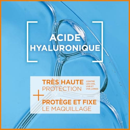GARNIER Ambre Solaire - Protective Face Fluid - High Sun Protection - SPF 50+ - Protects from Long UVA, UVB & UVA - Anti-Spots & Pollution - Hyaluronic Acid - Sensitive Skin - 40 ml - Image 4