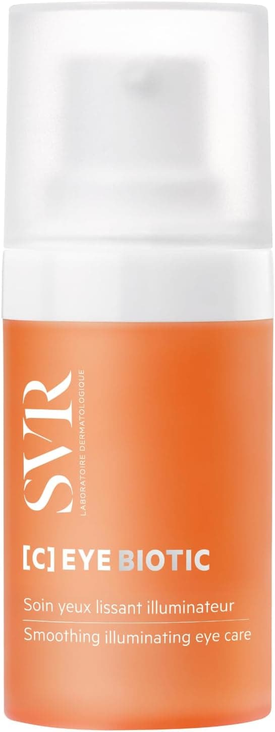 SVR – [C] Eye Biotic – Soin Yeux Lissant Illuminateur – Corrige cernes pigmentaires et vasculaires, lisse rides et ridules – Pour peaux sensibles – Vitamine C 5%, Peptide, Probiotiques – 15 ml