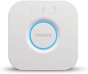 Philips Hue Bridge 2.0: Central Smart Lighting Control Hub, Works with Alexa, Google Assistant & Apple HomeKit, Intuitive Control by the connected app