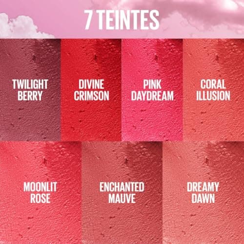 Maybelline New York - Blush en Mousse Multi-Usage - Joues & Lèvres - Fini Mat Flouté - Texture légère - Tenue Jusqu'à 14h - Résiste au Transfert - Cloudtopia - Teinte : 08 Enchanted Mauve - Image 9