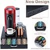 FlagShip Capsule Holder for Nespresso Vertuo Capsule Holder Capsule Organizer Coffee Bar Design and Coffee Machine Holder Black Metal (50 Capsule Capacity) - Image 4