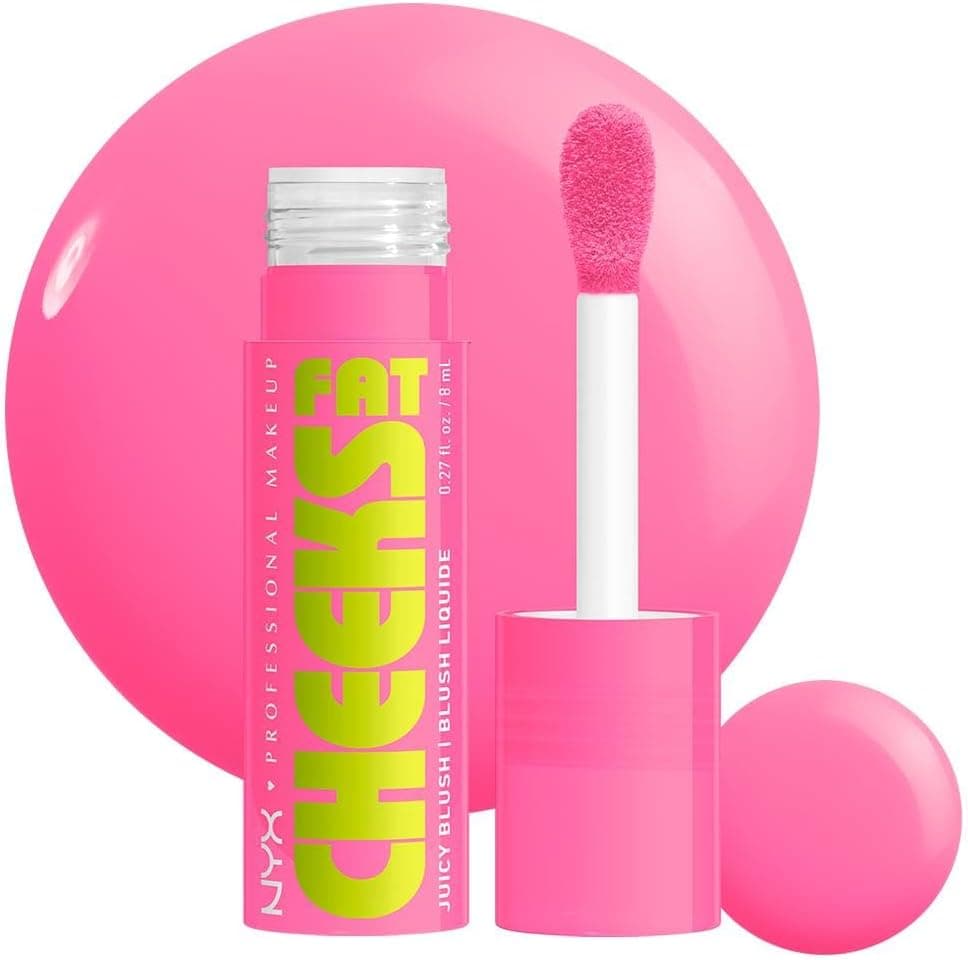 NYX Professional Makeup - Illuminating Liquid Blush - Plump and Coloured Cheeks - Vegan Formula - 24H Hydration - 12H Hold - Fat Cheeks Blush - Shade: Dragon Fruit Drip