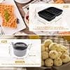 9 Pcs Air Fryer Accessories Silicone Air Fryer Mould for Ninja 10.4L AF500EU, Cosori Twinfry 10L, Silicone Waffle Mould for Ninja AF400EU, AF500EU, AF451EU, SL400, BPA Free - Image 4