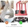 Pressure Cooker Sling Silicone Bakeware Sling Anti-Scald Bakeware Lifter Steamer Rack for 6 Qt/8 Qt Instant Pots and Multi-Use Pots (Red) - Image 7