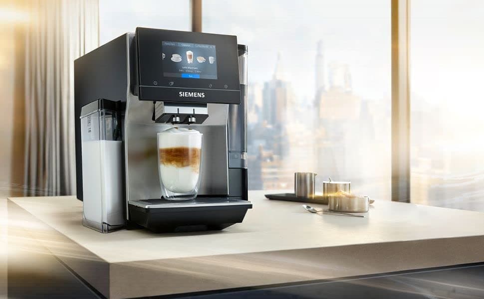 Siemens Electroménager machine à café automatique connectée EQ. 700, Display iSelect, coffeeWorld, bac à lait intégré, Home Connect, noir/inox, TQ707R03 intégral - Image 4