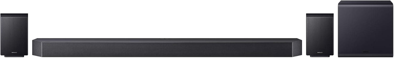 Samsung HW-Q995GF Q-Series Barre de Son 11.1.4 canaux pour téléviseur, Double Caisson de Basses sans Fil 8", Haut-Parleur arrière 4.0.2 canaux, Dolby Atmos et DTS:X, SpaceFit Sound Pro, Q-Symphony - Image 1