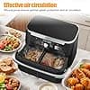 AF500EU Air Fryer Ninja 10.4L Anti Splash Grille Air Fryer Ninja Effective Protection Heat Spiral Reusable Grill for Air Fryer - Image 8