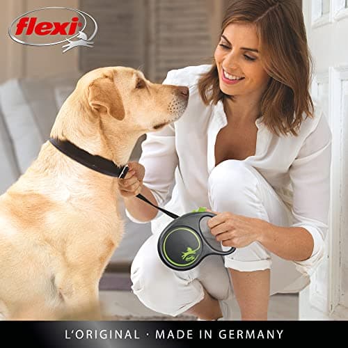 Flexi Black Design M Strap 5 m Black/Silver, Retractable Lead for Dogs up to 25 kg - Image 8