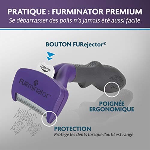 FURminator Undercoat deShedding Tool Cat L Short Hair - Image 6