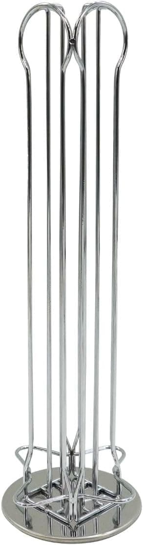 Fackelmann 42164 Nespresso Capsule Holder, Nespresso Pod Holder, Nespresso Coffee Capsule Dispenser, Chromed Steel, 37.5 x 11.2 cm, Grey - Image 1