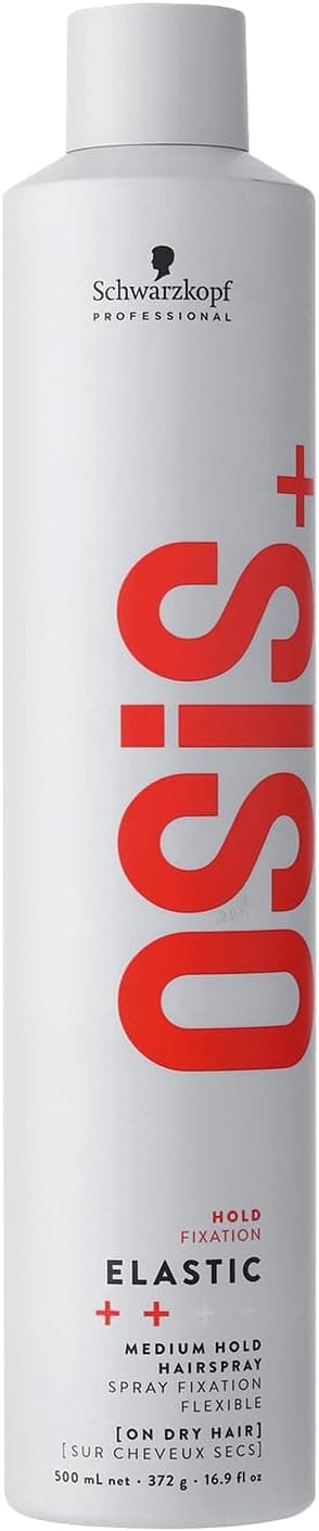 Schwarzkopf Professional OSiS Elastic Hair Lacquer Layered Smooth Finish Anti Moisture Thermal Protection Normal Hold 500ml - Image 1