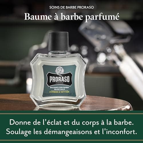 Proraso | Baume à barbe Cypress & Vetyver (flacon de 100 ml) – Baume pour barbe adoucissant et protecteur contre les démangeaisons et l'inconfort – Fabriqué en Italie - Image 5