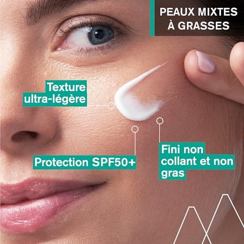 Uriage Hyseac Mattifying Fluid SPF50+ – Absorbs Excess Sebum, Mattes and Moisturizes – Protects against UVA/UVB Rays to Prevent the Bounce Effect – Lightweight and Non-Sticky – Combination to Oily Skin – 50 ml - Image 3