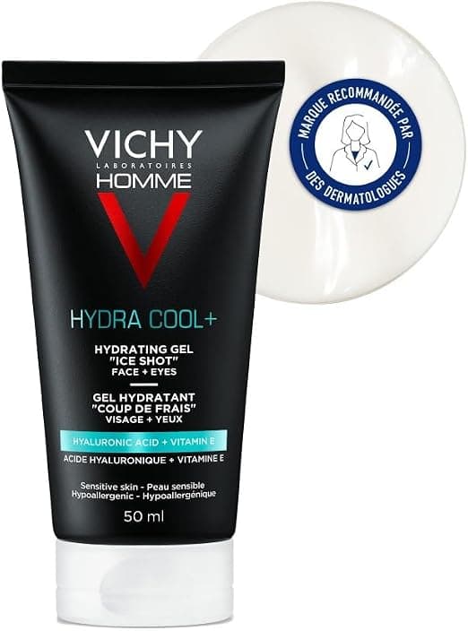 Vichy Men, Hydra Cool, Moisturizing Gel, Fresh Pack, For Dry Skin, 50 ml - Image 1