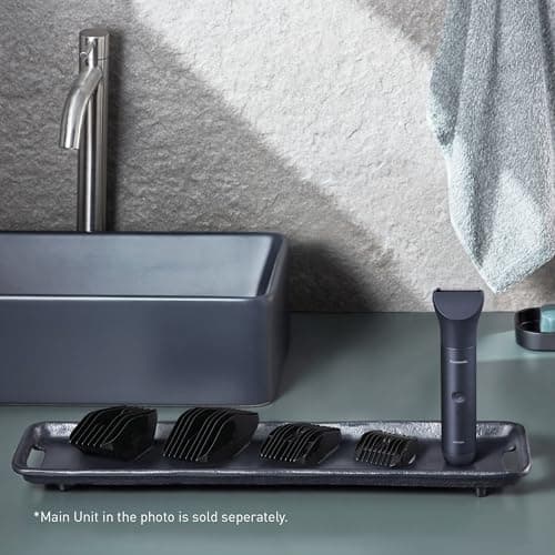 Panasonic ER-CHC1-A301 MULTISHAPE (Système Modulaire de Soins Personnels) Accessoire Tête de Tondeuse à Cheveux avec lames professionnelles, 15 Réglages de Longueur, 4 Peignes, Noir - Image 7