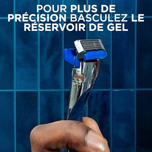 Wilkinson Sword Hydro 5 Men's Razor - Carbon Coated Blades - Hydrating Gel & Precision Blade - Razor + 8 Blades Refills - Image 8