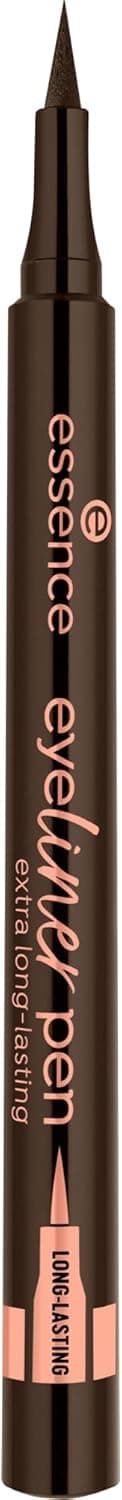 Essence Cosmetics Eyeliner Pen Extra Long-Lasting Stylo Eyeliner Très Longue Tenue, Longue Durée, Mettant en Valeur L'Oeil, Intense en Couleurs (1ml)