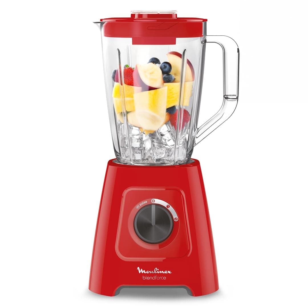 Moulinex Blendforce Blendforce, 600 W, 2 Speeds + Pulse Function, 2 L Total Capacity, Smart Lock System, Easy Cleaning, Air Cooled, 3 Minutes Continuous Mixing LM420510 - Image 1