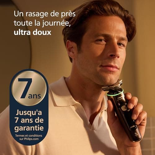 Philips Rasoir i9000 Prestige Ultra, rasoir électrique 100% étanche, technologie Skin IQ Pro, système Triple Lift & Cut, lames de précision NanoTech rotatives à 360°, 5 modes de rasage, XP9405/31 - Image 4