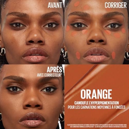Maybelline New York - Instant Eraser - Colour Corrector - Corrects Redness, Dark Circles, Spots and Blemishes - Long-Lasting 12H - Shade : Orange - 5 ml - Image 6