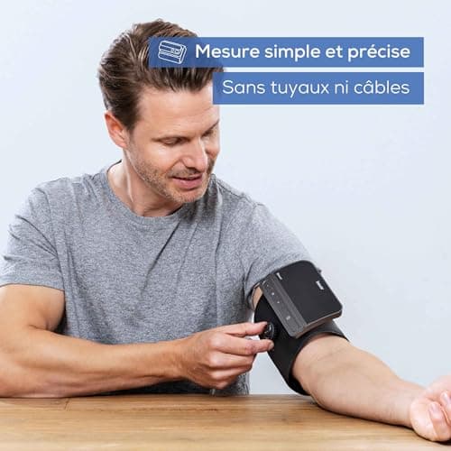Beurer BM 81 easyLock Arm Blood Pressure Monitor, Simple Use Without Cable, Clinically Validated, Rotating Armband, Soft and Fast Measurement, Transfer to Apple Health and More - Image 4
