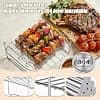 Air Fryer Accessories for Ninja Crispi 3.8L, 13 Pcs with Air Fryer Silicone Mould, Grid Racks, Paper Baking Air Fryer, Mould Cake etc, for Airfryer Crispy FN101 - Image 4