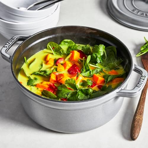 STAUB Cast Iron Casserole Dish Round 24 cm, 3.7 L, Graphite Grey - Image 7