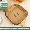 LYHOLKEER Lot de 400 doublures jetables en papier parchemin pour friteuse à air comprimé de 20,3 cm pour Ninja/Cosori/Chefman/Paris Hilton/Cuisinart/Instant Pot/DASH/HAIMEEC/Kitchen Elite/Ramjoy - Image 4