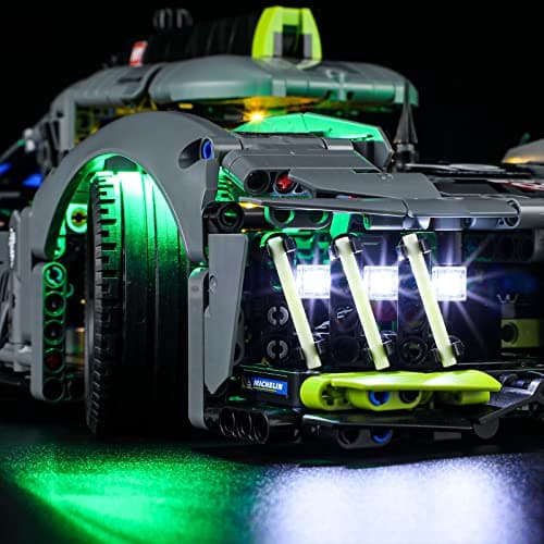 BRIKSMAX LED Lighting Kit for Technic Peugeot 9X8 24H Le Mans Hybrid Hypercar - Compatible with Lego 42156 Building Blocks - Model Not Included - Image 5