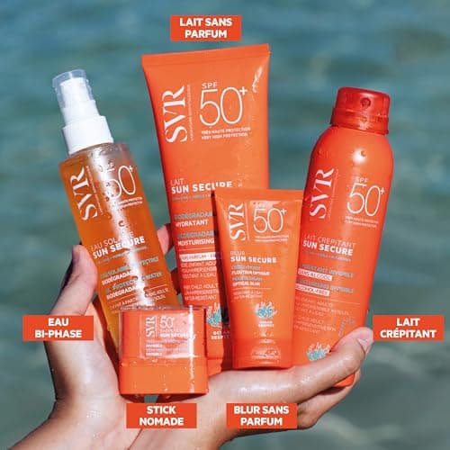 SVR - Sun Secure Blur SPF50+ Fragrance Free - Sunscreen cream with blur effect – Very high UVA, UVB, infrared & visible light protection – Sensitive skin – Niacinamide, Vitamin E – 50 ml - Image 7