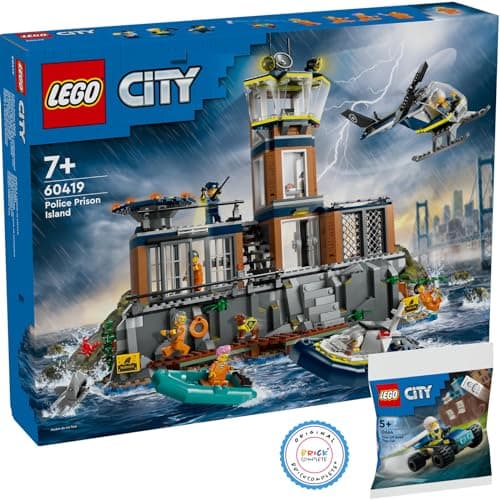 Lego City Kit 60419 Police Station on Prison Island and Police Offroad Buggy 30664 - Image 2
