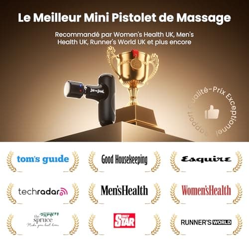 BOB AND BRAD Q2 Pro Muscle Massage Gun with Heated & Cold Head - Mini Back Massager - Portable Massage Gun for Sports and Office Recovery - Quiet, Case Included - Image 7