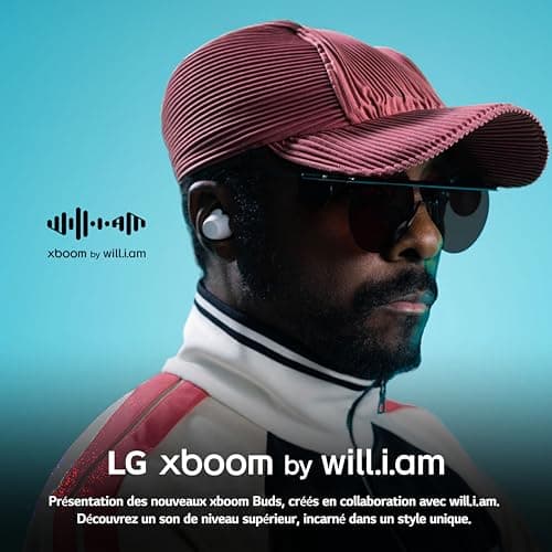 LG xboom Buds, Wireless Bluetooth Headphones, Bluetooth Headphones, Noise Cancelling, Wireless Headphones, Sports Bluetooth Earbuds, In-Ear Headphones, White - Image 5