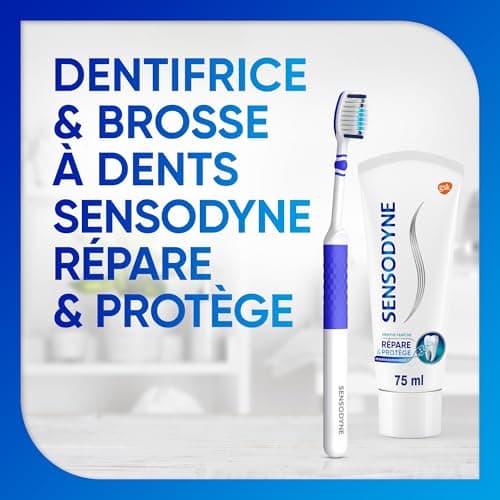 SENSODYNE Toothpaste Repairs and Protects, for Sensitive Teeth, Provides Long Lasting Protection, Mint, Pack of 2 x 75 ml - Image 3