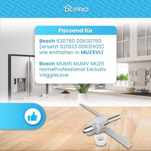DL-pro 155 mm Drive Compatible with Bosch MUM5 MUMS MUMV MUZ5 as 00630760 for Food Processor - Image 4